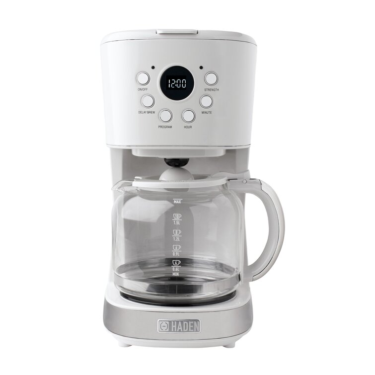 HADEN Modern 12 Cup Programmable Coffee Maker With Strength